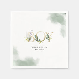 Guardanapo De Papel Greenery Eucalyptus É um Chá de fraldas