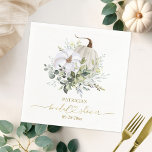 Guardanapo De Papel Greenery Pumpkin Fall Chá de panela Napkins<br><div class="desc">Delicar os lenços de água verde de outono. Fácil de personalizar com seus detalhes. Entre em contato comigo via chat se tiver perguntas sobre o trabalho de arte ou precisar de personalização. NOTA: para obter assistência sobre pedidos, envio, informações sobre produtos, etc., entre em contato diretamente com o Atendimento ao...</div>