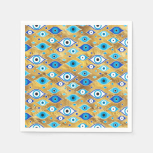 Guardanapo De Papel Grego Mati Mataki - Padrão de Olhos de Matiasma M