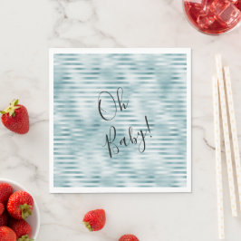 Guardanapo De Papel Grelha Azul Aqua