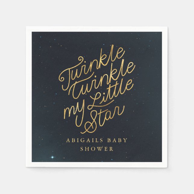 Guardanapo De Papel Grelha minha pequena estrela (Frente)