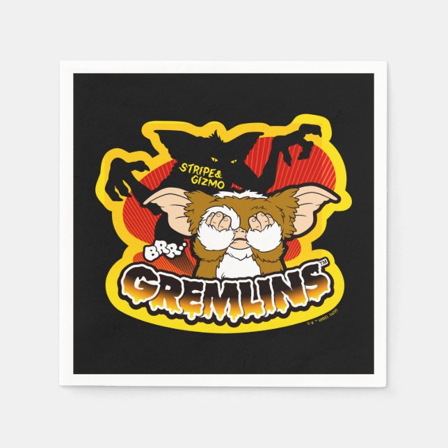 Guardanapo De Papel Gremlins | Stripe Scaring Gizmo (Frente)