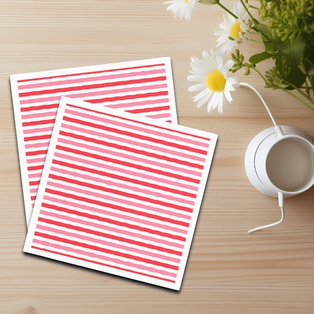 Guardanapo De Papel Greve de Verão Cor-de-rosa-branca (Criador carregado)