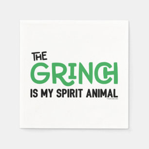 Guardanapo De Papel Grinch é meu Animal Espiritual Citação