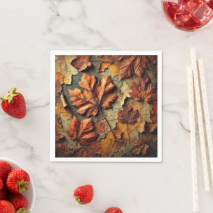 Guardanapo De Papel Gritt Fall Deixa Paint Découpage Napkins rachado
