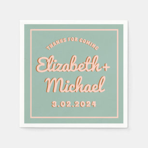 Guardanapo De Papel Groovy Azul Cor-de-rosa torrado