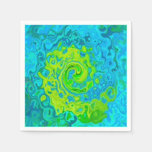 Guardanapo De Papel Groovy Chartreuse e Aquamarine