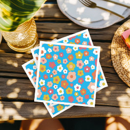 Guardanapo De Papel Groovy Daisies Floral FESTA DE ANIVERSÁRIO PERSONA