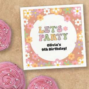 Guardanapo De Papel Groovy Daisies Hippie Girl