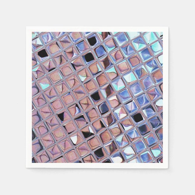 Guardanapo De Papel Groovy Disco Ball Mirror Ball Globe (Frente)