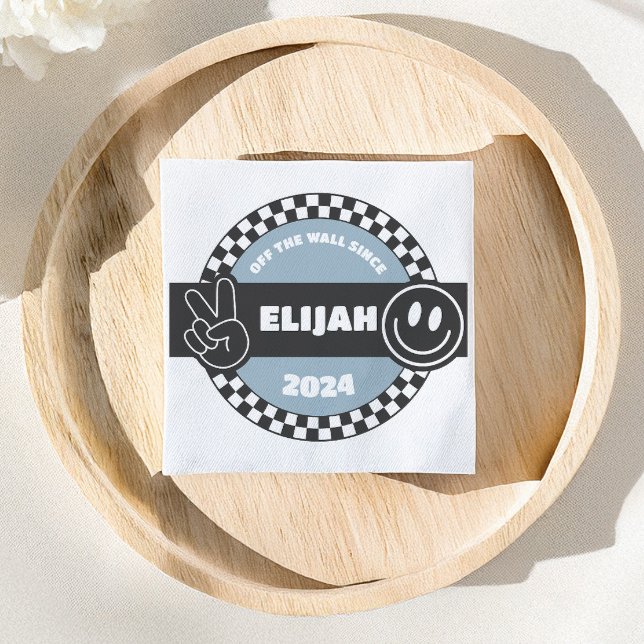 Guardanapo De Papel Groovy Hippie Birthday, skate controlado para rapa (Criador carregado)