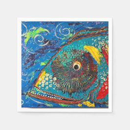 Guardanapo De Papel Grouper Cocktail Napkins