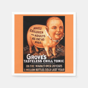 Guardanapo De Papel Groves Tonic torna as crianças e os adultos gordo