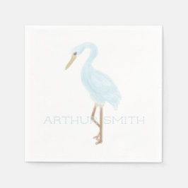 Guardanapo De Papel Grua Azul Aquarela