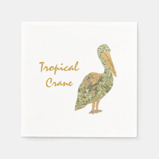 Guardanapo De Papel Grua Tropical Laranja