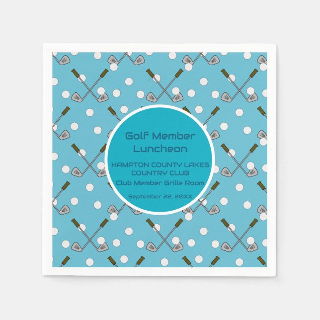 Guardanapo De Papel Grupo de eventos especiais do membro Golf (Frente)