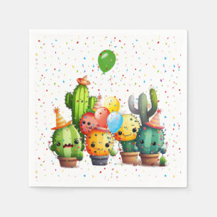 Guardanapo De Papel Grupo de Festas de aniversário Cactus