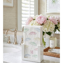 Guardanapo De Papel Guarda-chuva de Palm Beach Personalizado Aquarela