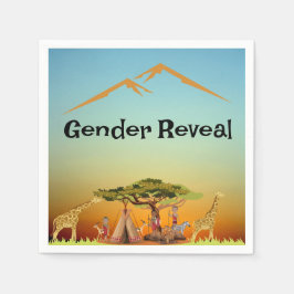 Guardanapo De Papel Guarda-napapas de Bordo de Revelação de Gênero