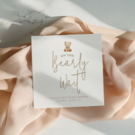 Guardanapo De Papel  Guardamos com Ansiedade as Napkins para Chá de Be