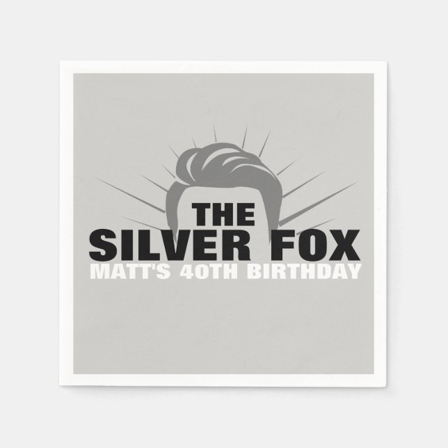 Guardanapo De Papel Guardanapos-coquetéis de festa de aniversário masc (Frente)