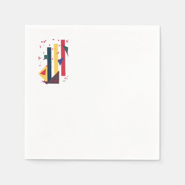 Guardanapo De Papel Guardanapos-coquetéis "Folhas Festivas" (Frente)