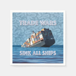 Guardanapo De Papel Guerras Comerciais Assustam Todos Os Navios