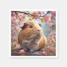 Guiné Pig Amidst Primavera Blossomo