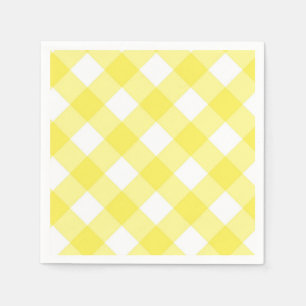 Guardanapo De Papel Guingão amarelo