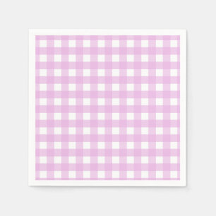 Guardanapo De Papel Guingão rosa pálido