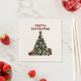 Guardanapo De Papel Guirlanda de Natal de papel