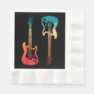 Guardanapo De Papel Guitarista-guitarrista Elétrica Bass Guitar Rock M