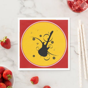 Guardanapo De Papel Guitarra - Napkin