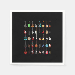 Guardanapo De Papel Guitarrista Guitarrista Instrumento Musical Rock a