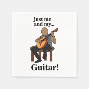 Guardanapo De Papel Guitarrista Tocador de Guitarra Festa Musical