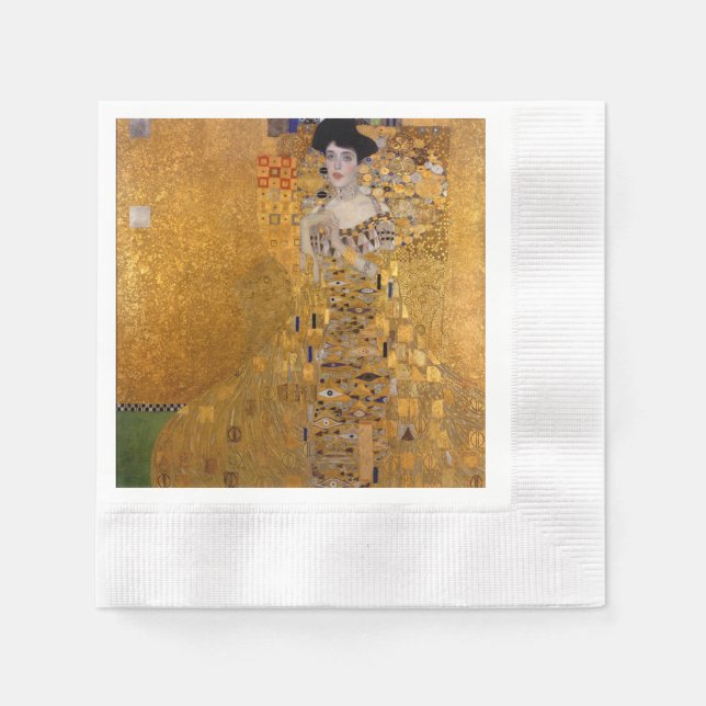 Guardanapo De Papel Gustav Klimt - Adele Bloch-Bauer I. (Frente)