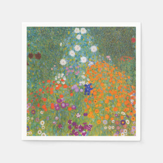 Guardanapo De Papel Gustav Klimt Flower Garden Cottage Nature