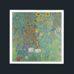 Guardanapo De Papel Gustav Klimt - Jardim do País com Girassóis<br><div class="desc">Jardim do País com Girassóis/Jardim de Fazenda com Girassóis - Gustav Klimt em 1905-1906</div>