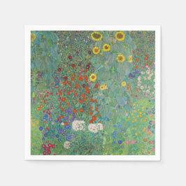 Guardanapo De Papel Gustav Klimt - Jardim do País com Girassóis