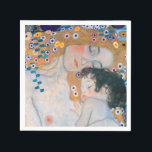 Guardanapo De Papel Gustav Klimt - Mãe e Filho<br><div class="desc">Mãe e Criança (detalhe da Mulher de Três Idades) - Gustav Klimt,  Oil on Canvas,  1905</div>