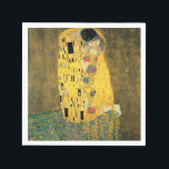 Guardanapo De Papel GUSTAV KLIMT - O beijo de 1907<br><div class="desc">GUSTAV KLIMT - O beijo de 1907 - Folha de óleo e ouro na canvas</div>
