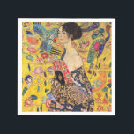 Guardanapo De Papel Gustav Klimt - Senhora com ventilador<br><div class="desc">Lady with Fan - Gustav Klimt,  Oil on Canvas,  1917-1918</div>
