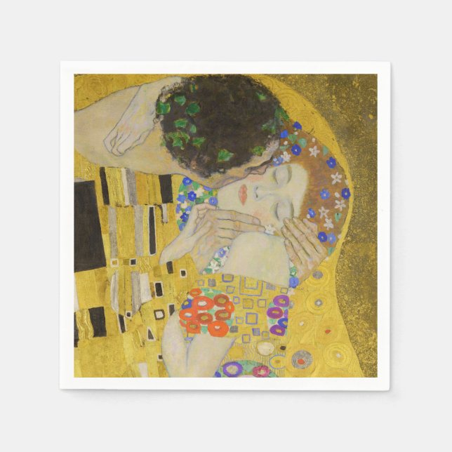 Guardanapo De Papel Gustav Klimt - The Biss (Frente)