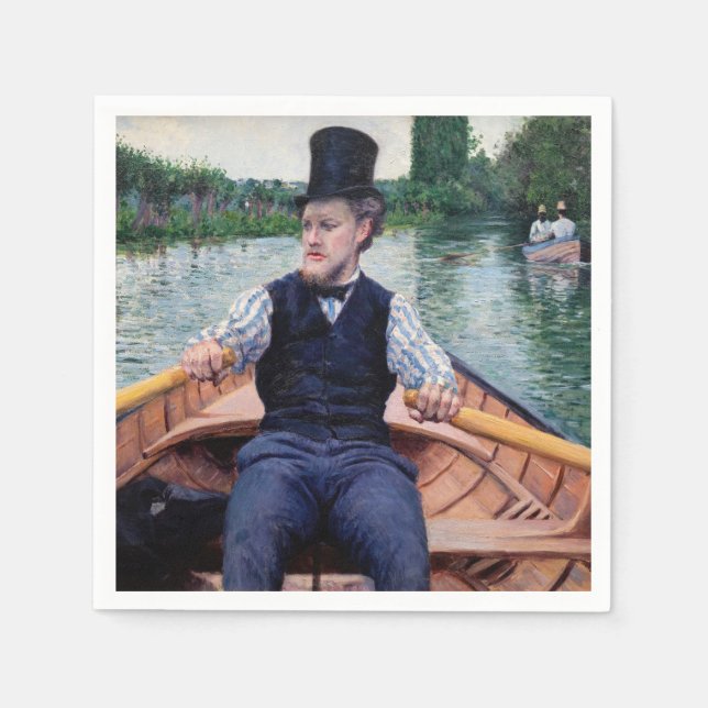 Guardanapo De Papel Gustave Caillebotte - Partido Barco (Frente)