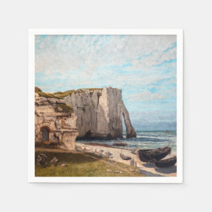 Guardanapo De Papel Gustave Courbet - Cliff no Etretat após a tempesta