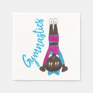 Guardanapo De Papel Gymnastics Acrobatics Tumbling Dance Studio Gym
