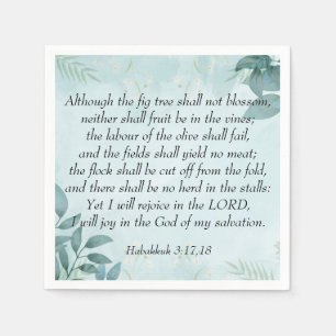 Guardanapo De Papel Habakkuk 3:17,18