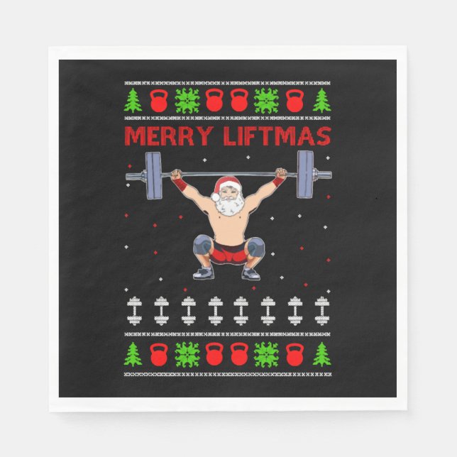 Guardanapo De Papel Hábito de Natal Feio (Frente)