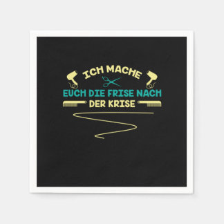 Guardanapo De Papel Hairdresser Hair Salon Scissors Hair Dryer Gift