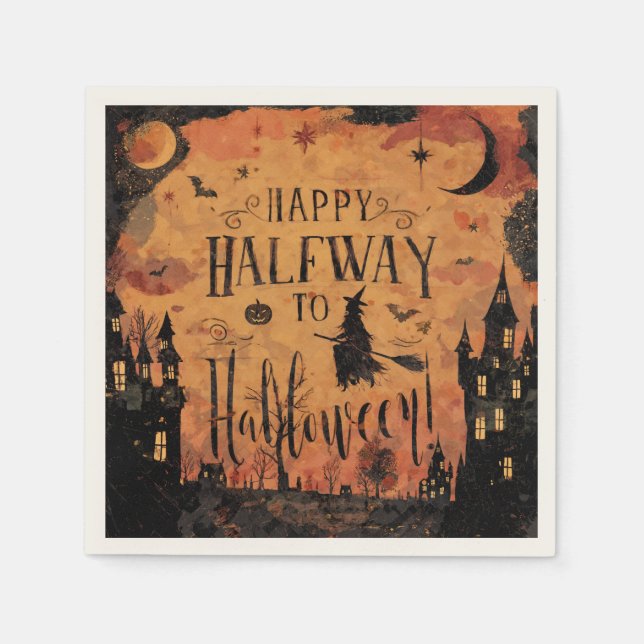 Guardanapo De Papel Halfway to Halloween Partyware (Frente)